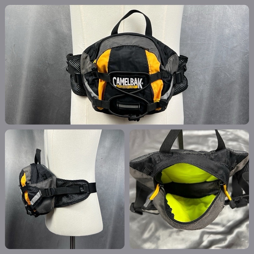 CamelBak FlashFlo Hydration Lumbar Fanny Pack Waist Bag No Bladder Hi Vis Yellow